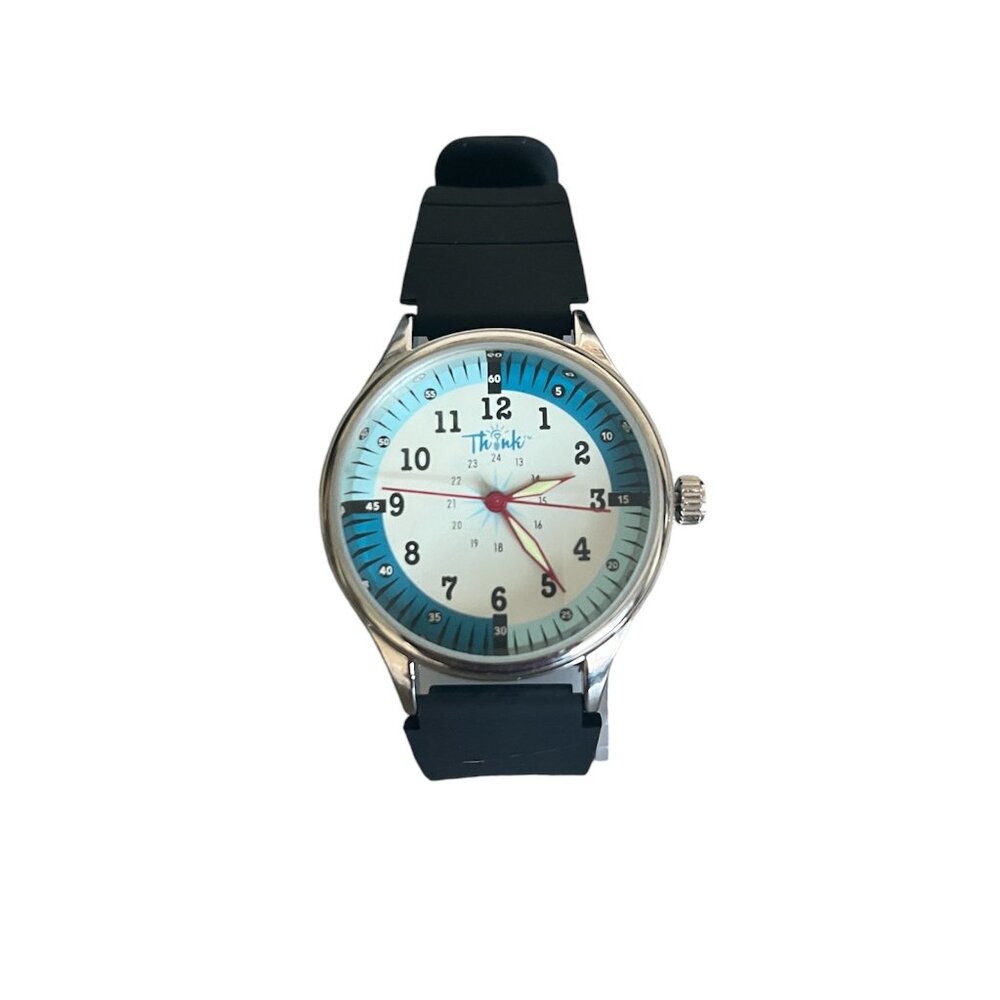 NEW! Think Medical Unisex Black Silicone Nurse Quadrant Watch